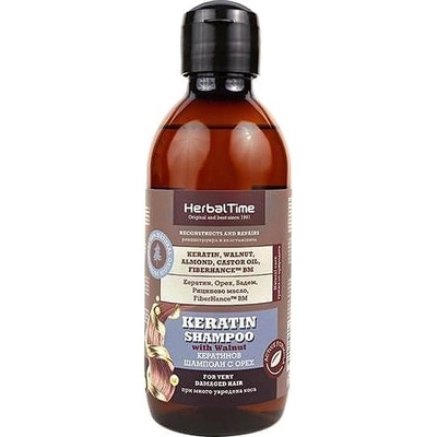 Herbal Time Keratínový šampón s orechom 240 ml