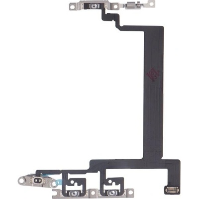 Flex kabel tlačítka zapínání + tlačítka hlasitosti + kovová destička pro Apple iPhone 13 Mini