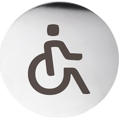 Bemeta Home piktogram - invalidé, kruh, nerez lesk 111054001