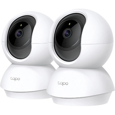 TP-Link Безжична мрежова камера за вътрешно видеонаблюдение TP-Link Tapo C200P2, 2MP FHD, 4mm, Бяла (2-pack) (Tapo C200P2 (2-pack))