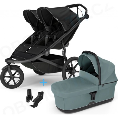 Thule Urban Glide 3 Double Black 2024 + korba Mid blue s adaptéry