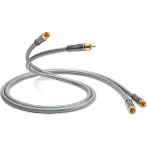 QED Кабел за колони QED - Performance Audio 40i, 4x RCA, 1 m, сив (QE6113)