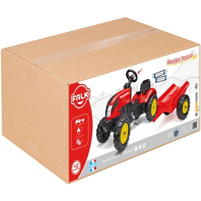 FALK Šlapací traktor Country Farmer s vlečkou Falk FA-2058L – Zboží Dáma