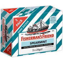 Fisherman's Friend cukríky Spearmint bez cukru 3 x 25g