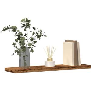 vidaXL стенни рафтове 4 бр. старо дърво 40x20x1, 5 cm инженерно дърво (856291)