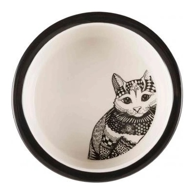 Trixie keramická miska Zentangle pre mačky 0,3 l/12 cm