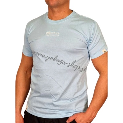 Alpha Industries Organic EMB T tričko pánske sky blue