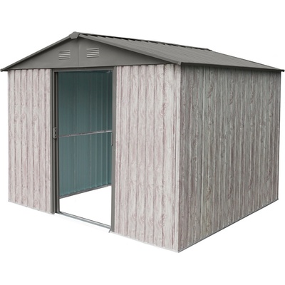 BestBerg ZDB-7SD 7,2 m² 301 x 238 x 214 cm biele drevo sivá