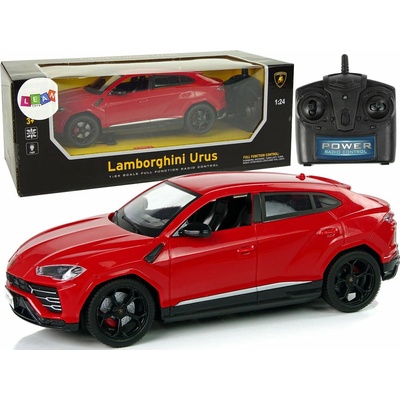 Lean Toys 9732 Auto R/C Lamborghini Urus 2,4 GHz se světly, červené 1:24