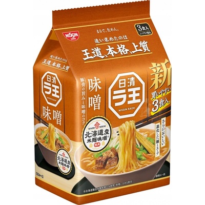 Nissin Raoh Japonský Ramen s príchuťou miso 3 x 99 g