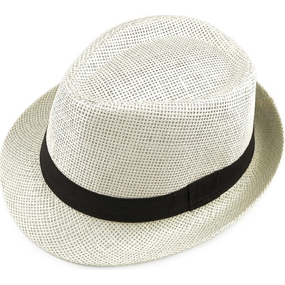 Letní klobouk / slamák unisex 2 přírodní sv.