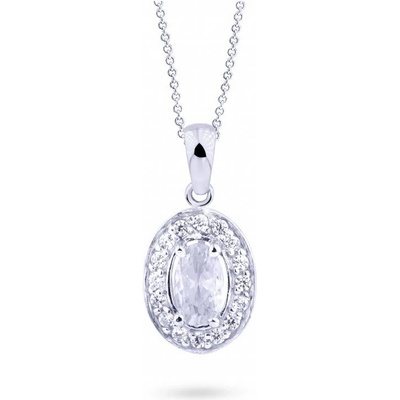 Cutie Jewellery přívěsek z bílého zlata se zirkony Z8056 40 10 X 2