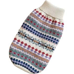 Tiger`s Heart Плетен пуловер за кучета Cream Nordic Knit