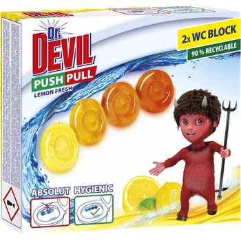 Dr. Devil Д-р Девил wc гел с пуш-дръпване и аромат на лимон (8595025835697)
