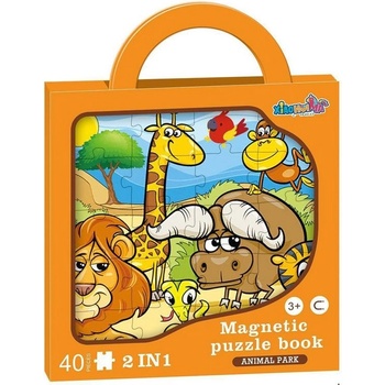 Image 1 of Raya Toys Магнитен пъзел Raya Toys - Парк с животни, 40 части (502121576)