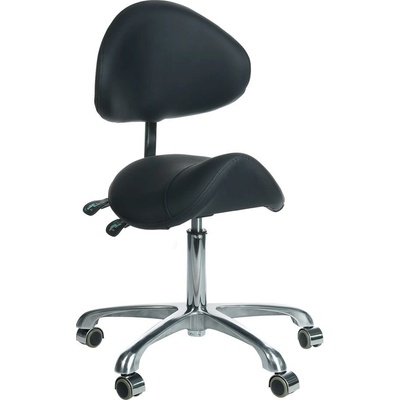 Brak kosmetický taburet s opěrkou BY-3004 černý – Hledejceny.cz