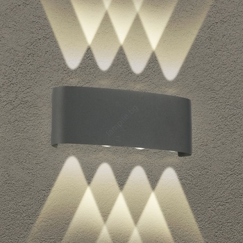 Brilagi - LED външно стенно осветително тяло FLAREBOX LED/8W/230V антрацит IP65 (BG2262)