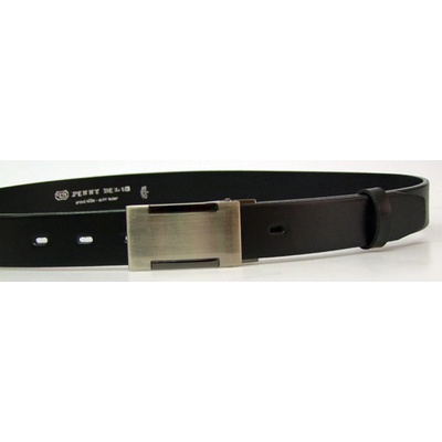 Penny Belts kožený opasek 30-100-7PS-60 černý