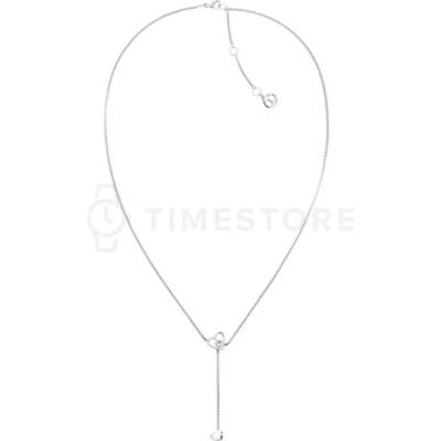 Tommy Hilfiger Moderný oceľový náhrdelník so srdiečkami hanging heart 2780671