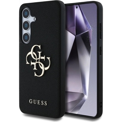 GUESS Гръб Guess за Samsung Galaxy S25 Plus, PU, Grained, 4G Metal Logo Case, Черен (3666339449131)