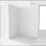 Mexen Kioto стена за душ Walk-in 110 x 200 см, мраз, 8 мм, четкан никел - 800-110-101-97-30 (800-110-101-97-30)