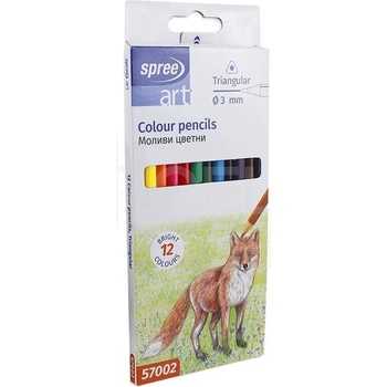 Spree Цветни моливи spree 12 цв