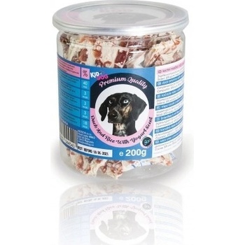 Kiddog kachní masíčko s rýží a jogurtovou vůní PREMIUM QUALITY 200 g dóza