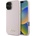 GUESS Калъф Guess Silicone Script с метално лого и рамка за iPhone 16 - розов (3666339344252)