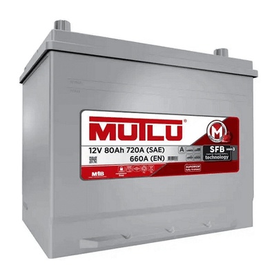 MUTLU SFB 80Ah 660A right+ Asia