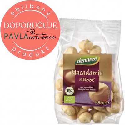 Dennree Makadamové ořechy BIO ořechy 100 g