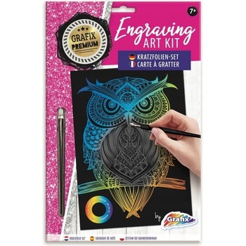 Vyškrabávací obrázok sova