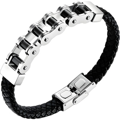 Amparo Miranda náramok Moto H294 Silver-Black čierny