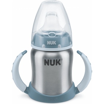 Nuk Термо шише от неръждаема стомана NUK - First Choice, 125 ml, 6+ месеца, Синьо (10255247-Син)