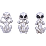 Nemesis Now Комплект статуетки Nemesis Now Adult: Humor - Three Wise Aliens, 7 cm (U5929V2)
