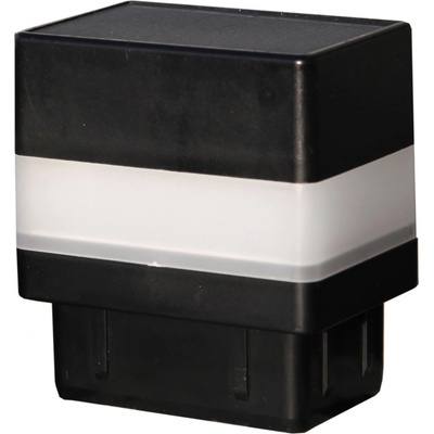 Floraworld Solárny LED kryt stĺpika, antracitový, 2 ks, 4 x 6 cm