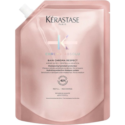 Kérastase Chroma Absolu Bain Chroma Respect Refill Pouch šampón pre farbené vlasy (náplň) 500 ml