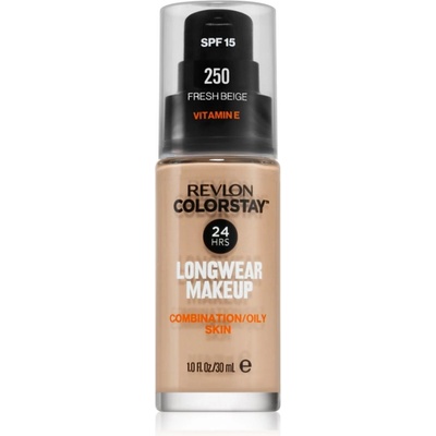 Revlon Cosmetics ColorStay SPF 15 дълготраен матиращ фон дьо тен за смесена и мазна кожа цвят 250 Fresh Beige 30ml