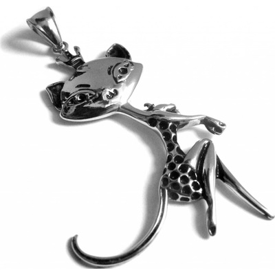 Steel Jewelry Přívěsek kočka z chirurgické oceli PR150218