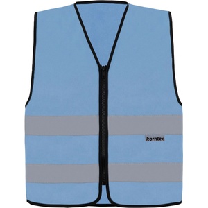 Korntex hi-vis rx217 cologne / Светлоотразителна жилетка с цип - небесно син s (76r21741001)