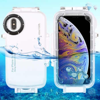 Púzdro Haweel vodotesné do 40 m iPhone XS Max biele