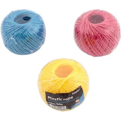 Špagát polypropylénový farebný, klbko, dĺžka 60 m, 60 g, XL-TOOLS