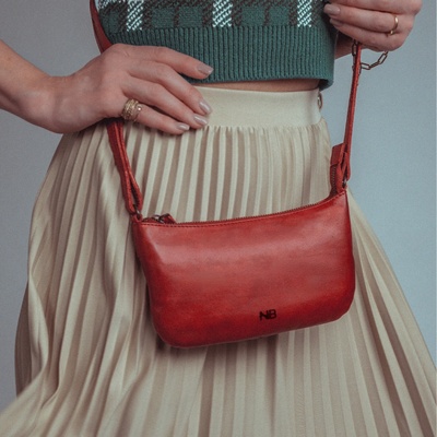 Noelia Bolger kabelka crossbody červená NB 2420 CV