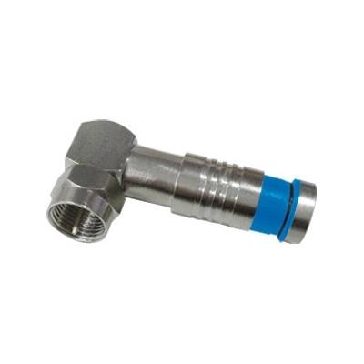 F 4,8 kompresný uhlový RG6 7,2mm modre 2846