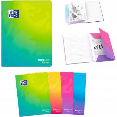 Oxford Zošit easyBook Fusion B5 kockovaný s okrajom mix