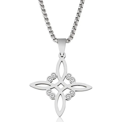 HARAHU Колие es-33456 - Сребърен kp33456 (es-33456)