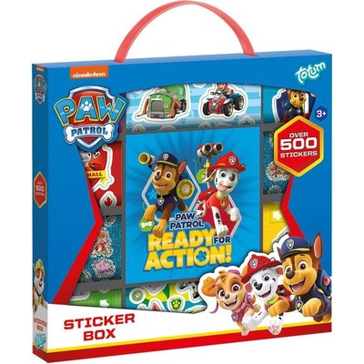 Lowlands Dárková sada samolepek Tlapková patrola Paw patrol v krabičce 21 5x22x5cm