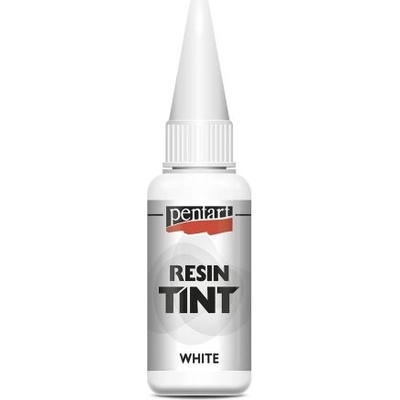Pentart barva do pryskyřice krycí 20 ml bílá
