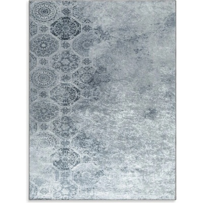 Takoy Koberec 120x160 cm stříbrný, šedý s motivem ornamentů LOTUS 7-HF-490321 | 120 x 160 cm