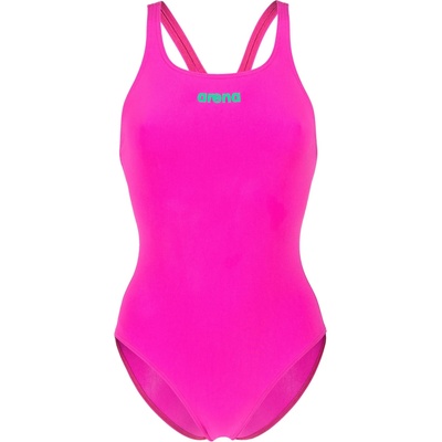 arena Дамски бански костюм Arena Women's Team Swimsuit Swim Pro Solid Swimsuit - Very Fuchsia / Team Green - размер 36 (EU) (150-4079-1314)