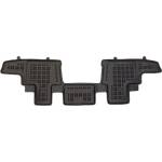 CarMart Гумени стелки за Renault Trafic (2021+) middle for 3 passenger, with air vents in the floor, doors opening to both sides, fixed seats (not sliding) - тип леген
